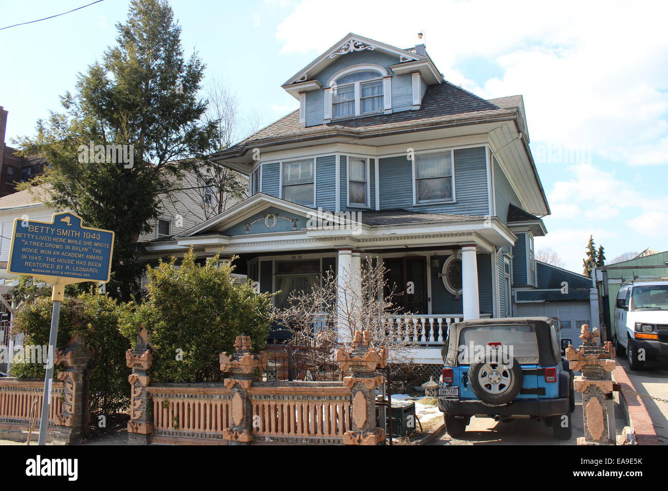 Betty Smith House, Woodhaven, Queens, New York Stock Photo
