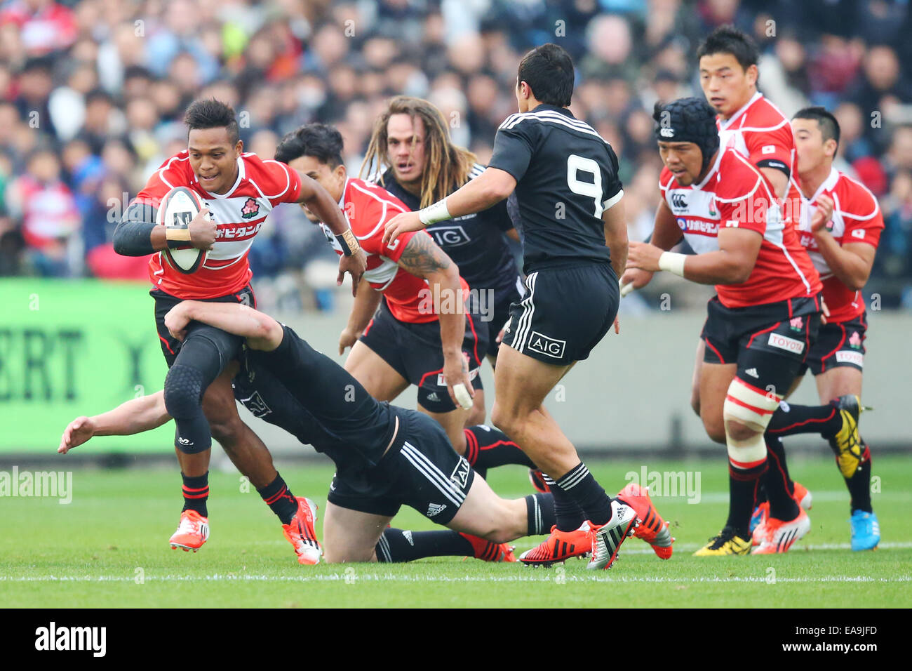 Toho Rugby Chichibunomiya Rugby Stadium, Tokyo, Japan. 8th Nov, 2014. Kotaro ...