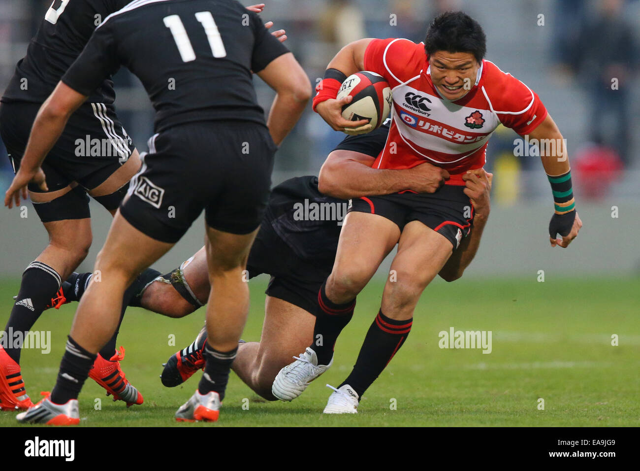 Toho Rugby Chichibunomiya Rugby Stadium, Tokyo, Japan. 8th Nov, 2014. Harumichi ...