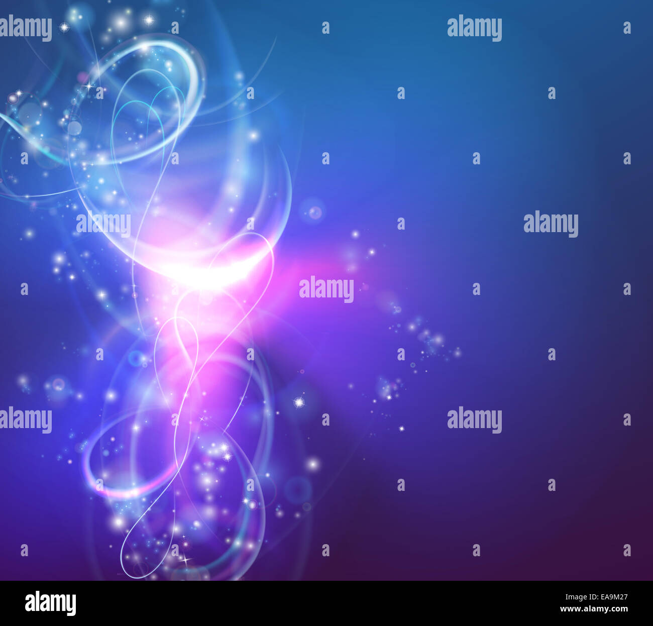 A modern abstract light swirl background with electric vortex shapes Stock Photo
