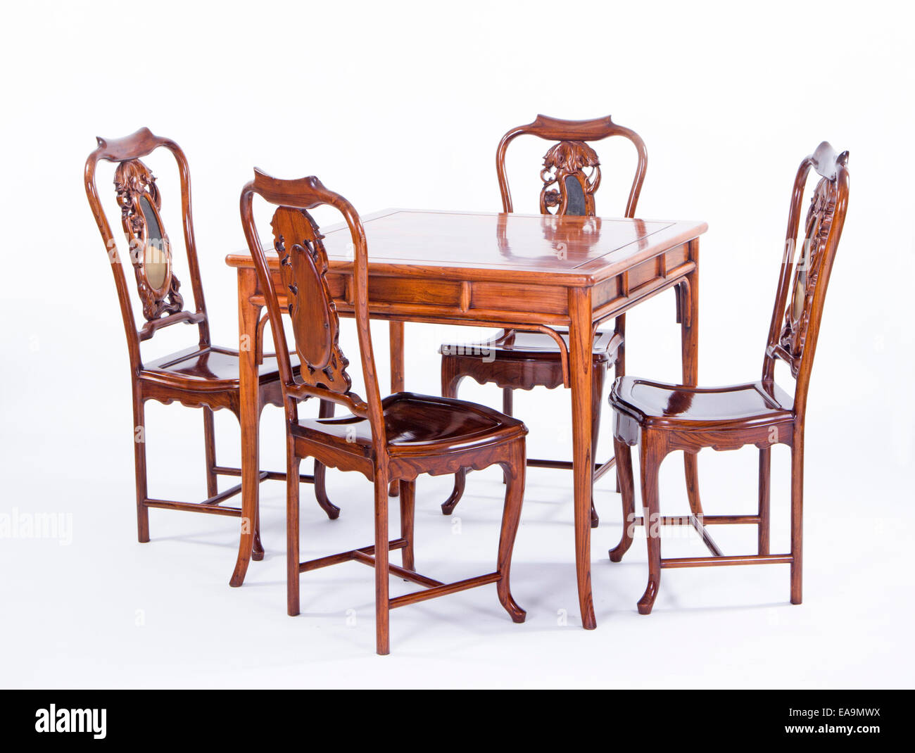 Chinese tables and  chairs Stock Photo