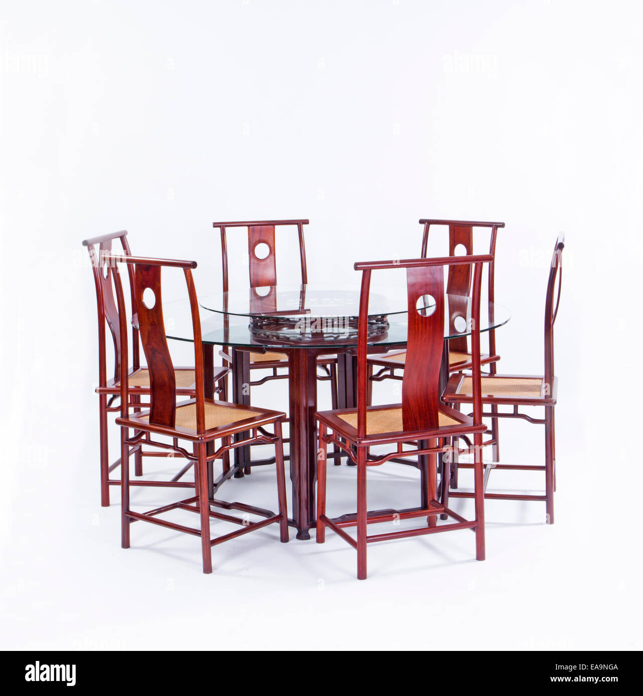 Classic Chinese table and chairs Stock Photo Alamy