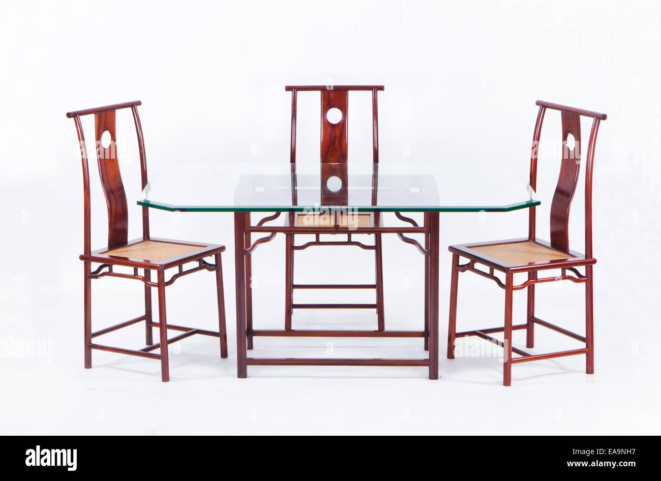 Classic Chinese table and chairs Stock Photo Alamy