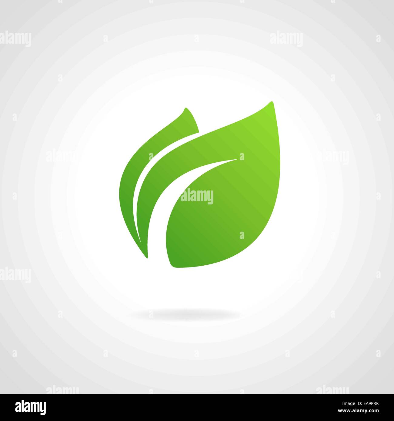Eco icon green leaf vector illustration isolated Stock Vector Image ...