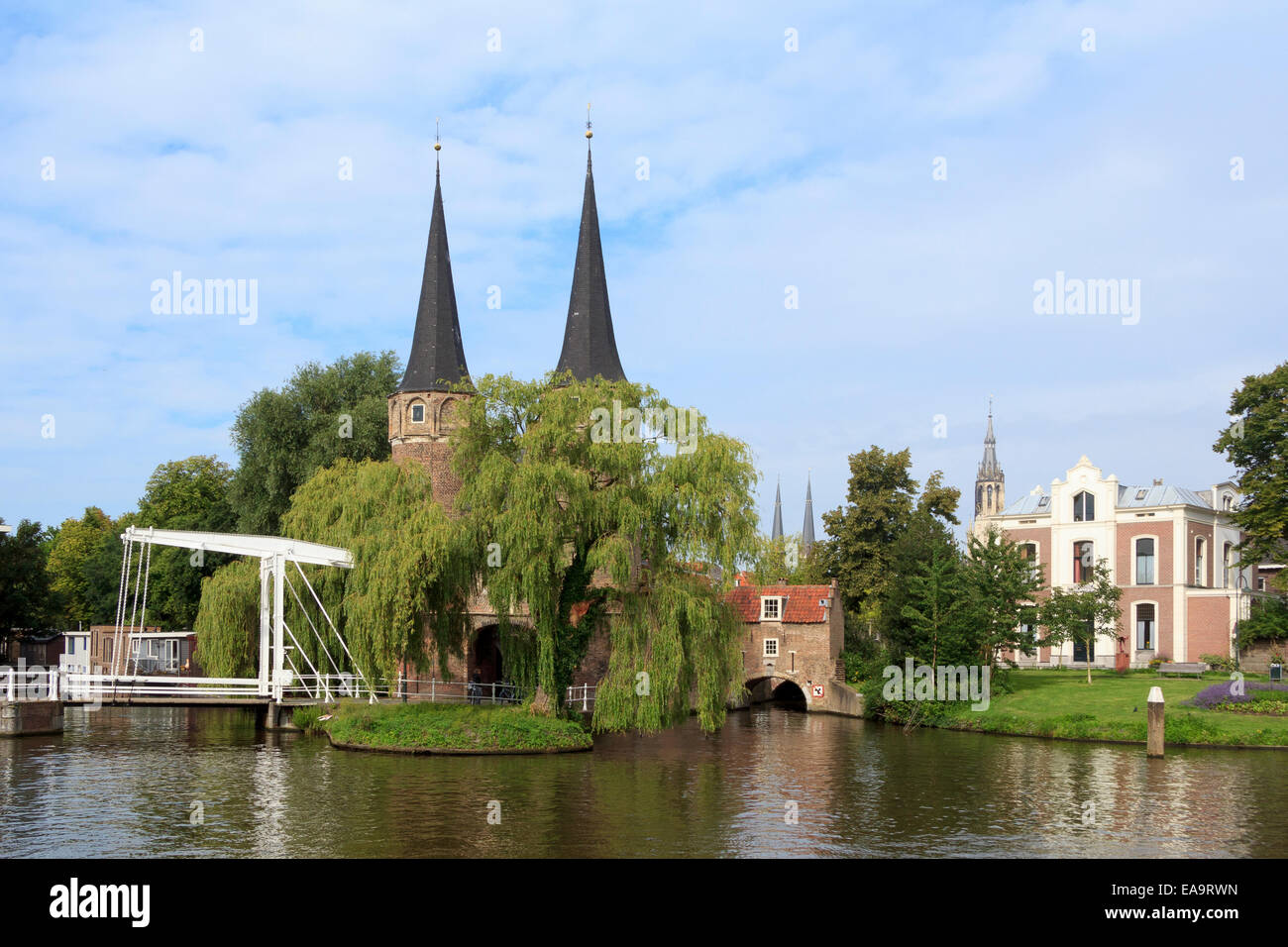 The East Gate to the City of Delft, The Netherlands Stock Photo