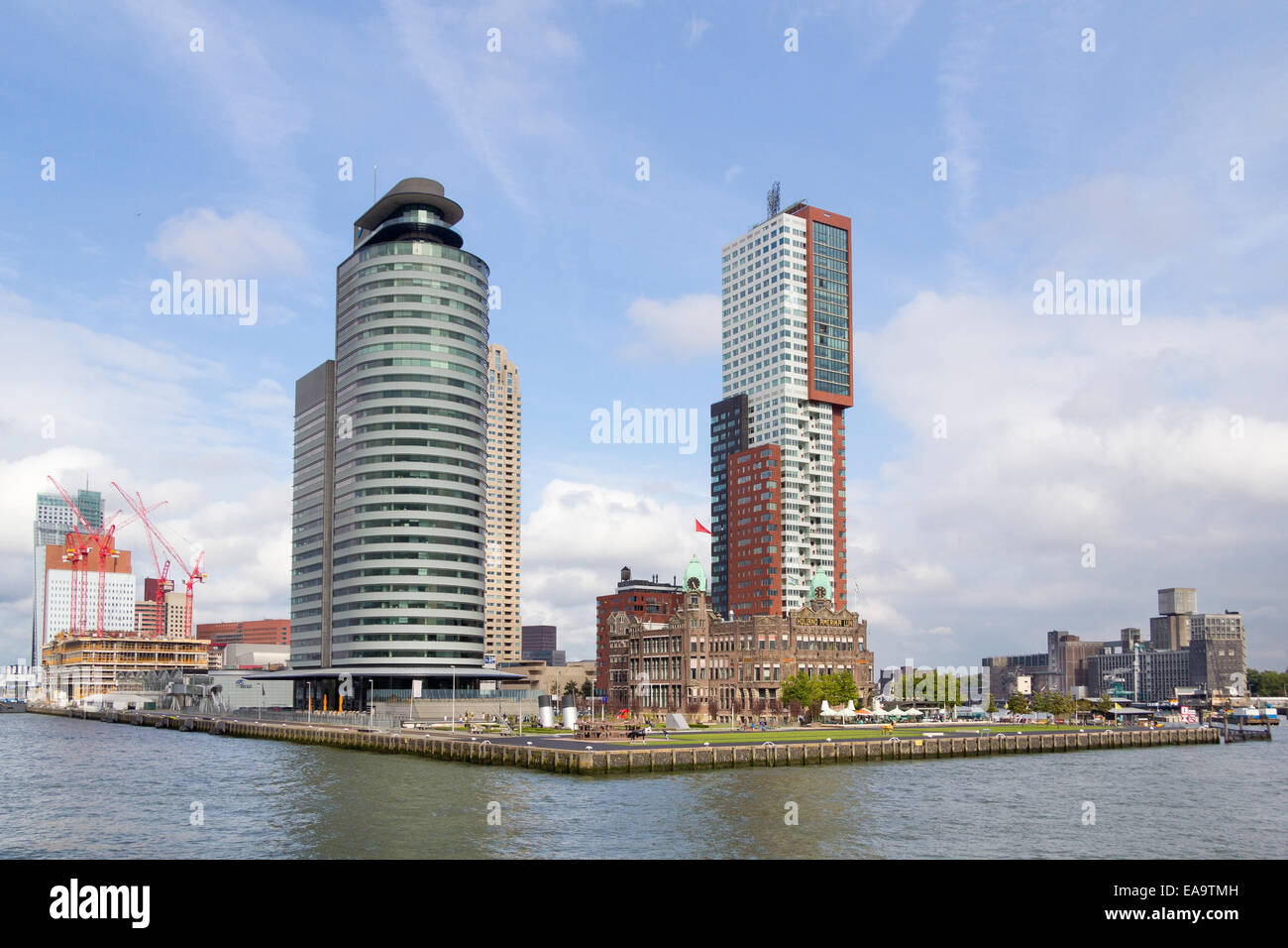 The Kop van Zuid district of Rotterdam, Netherlands Stock Photo