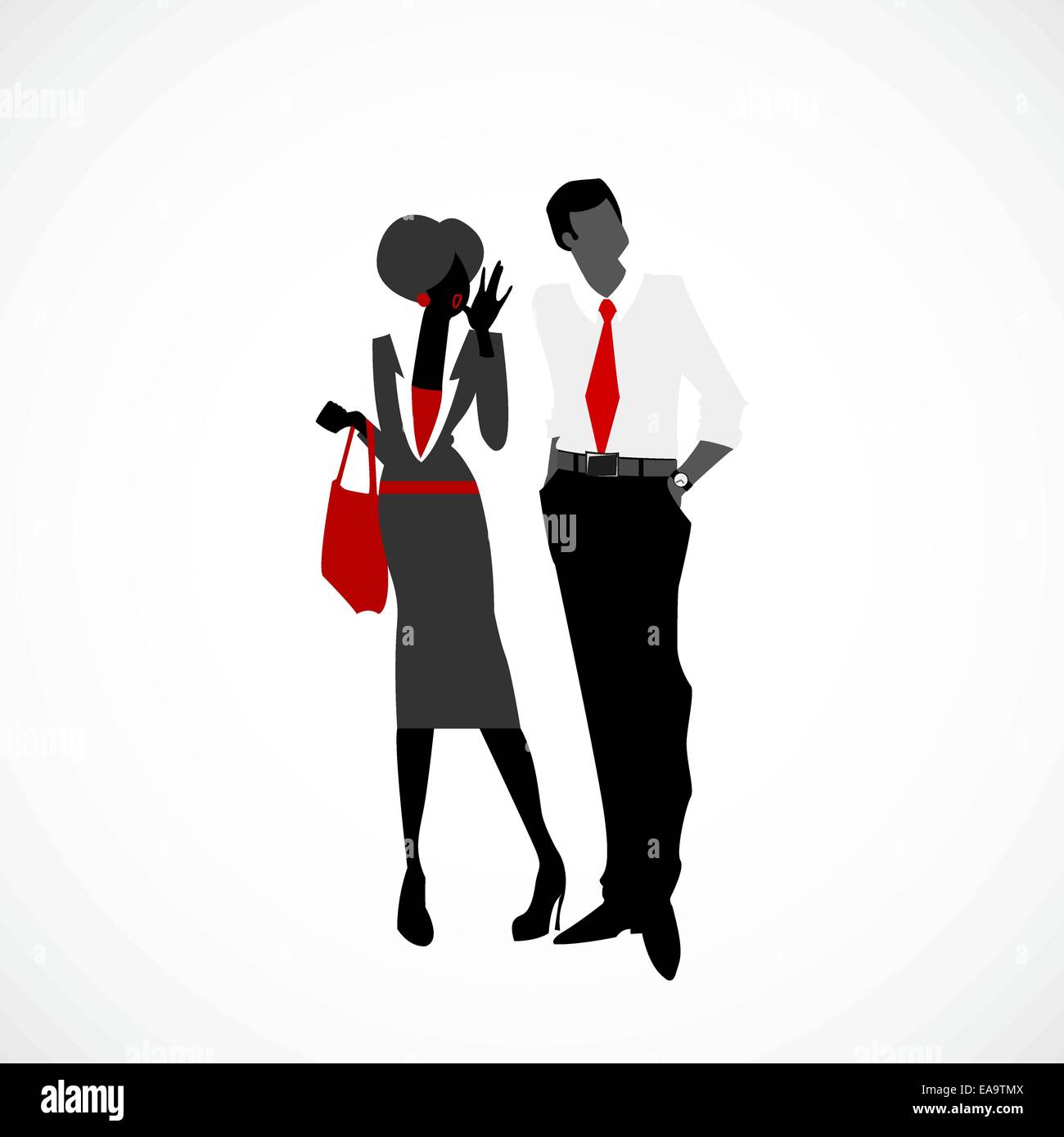 Personal conversation Stock Vector Images Alamy