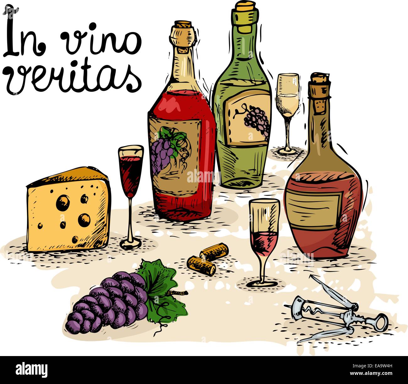 In vino veritas hi-res stock photography and images - Alamy