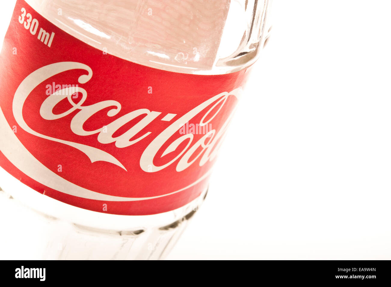 empty Coca Cola bottle Stock Photo Alamy