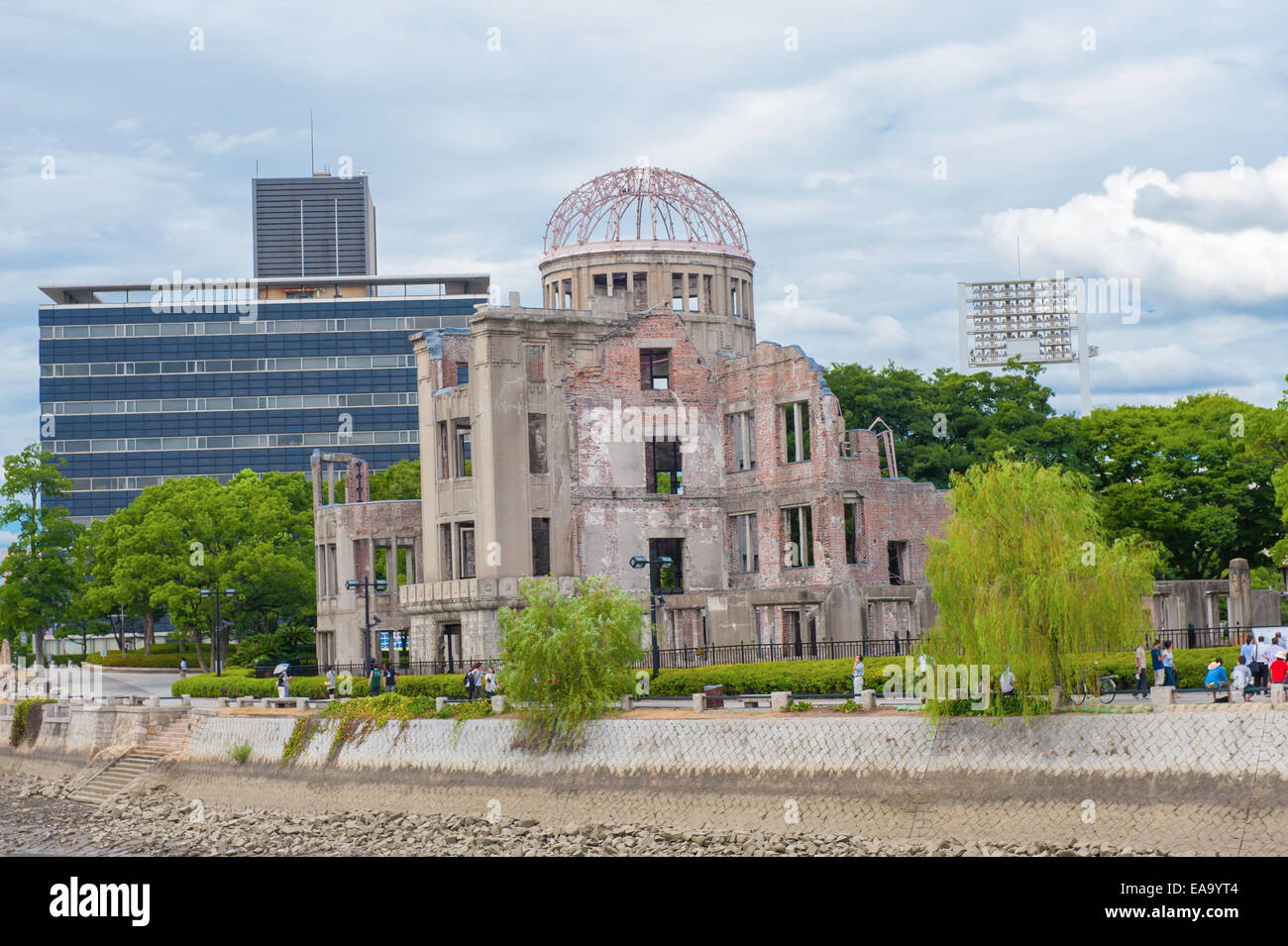 Hiroshima Peace Memorial - Genbaku atomic bomb dome, Japan Stock Photo
