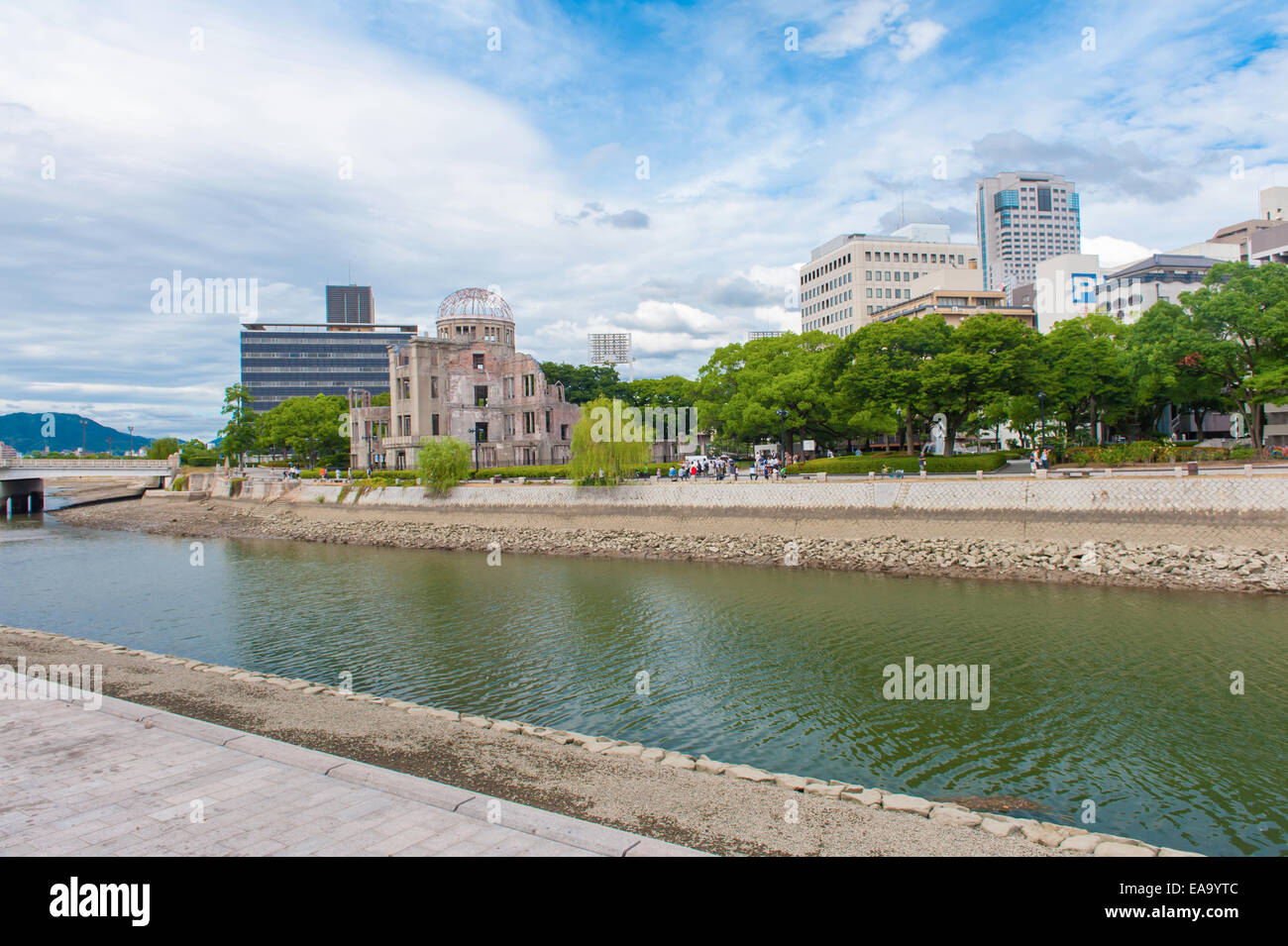 Hiroshima Peace Memorial - Genbaku atomic bomb dome, Japan Stock Photo