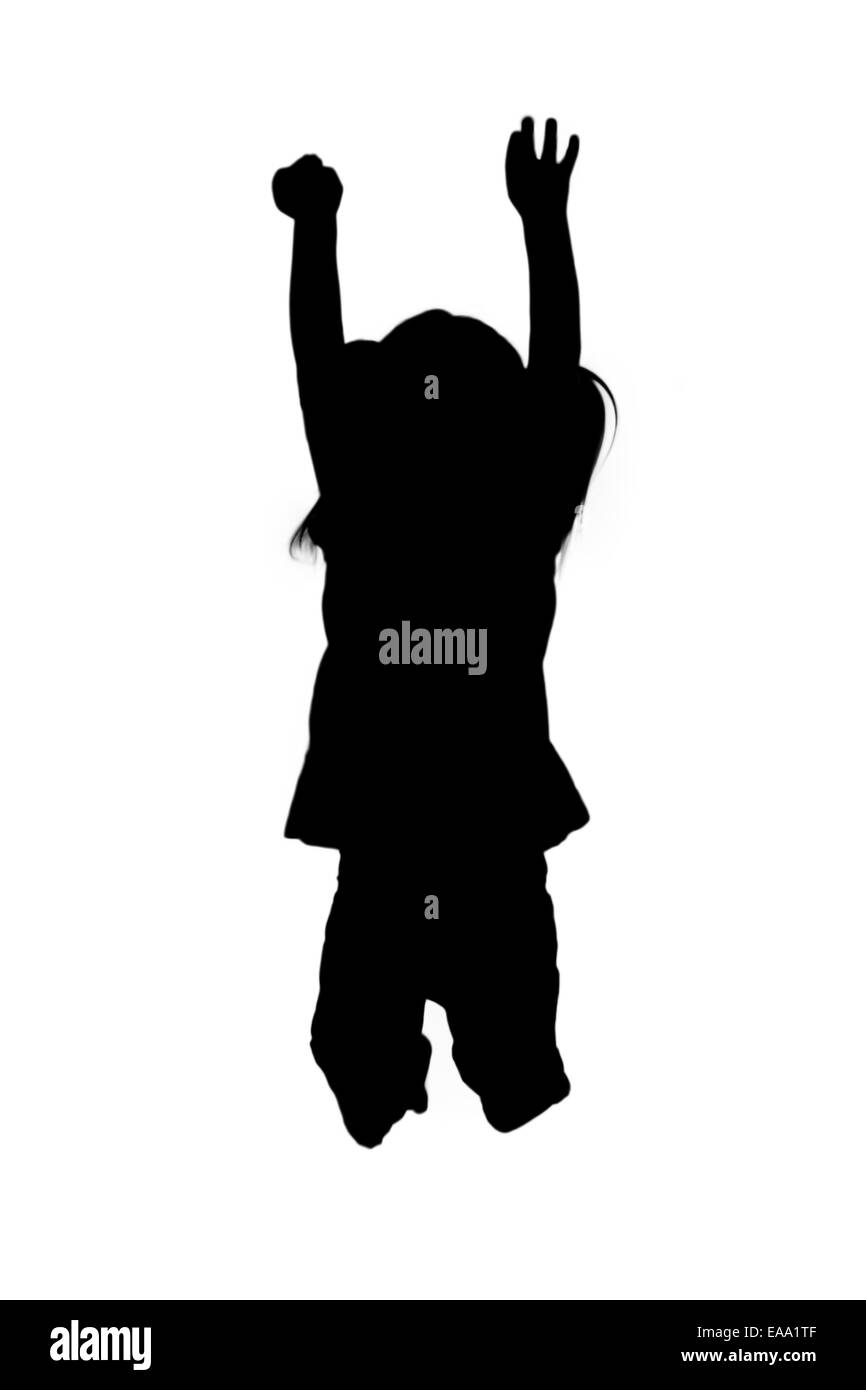 Adorable little girl isolated on white background Stock Photo - Alamy