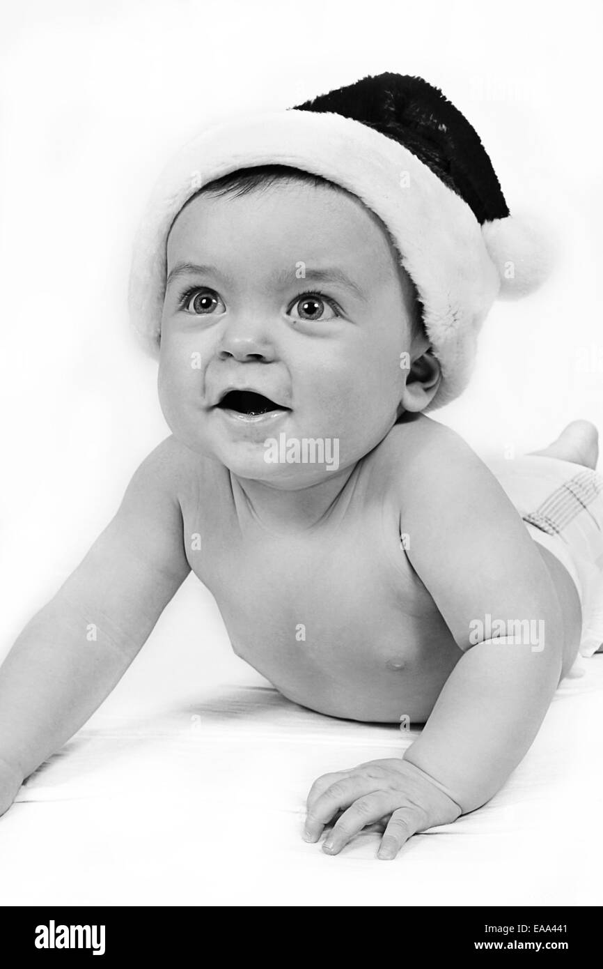 baby on white backdrop Stock Photo Alamy