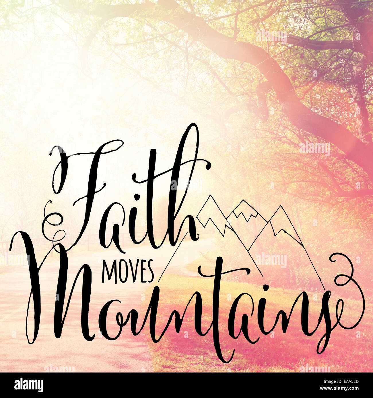 Inspirational Typographic Quote Stock Photo - Alamy