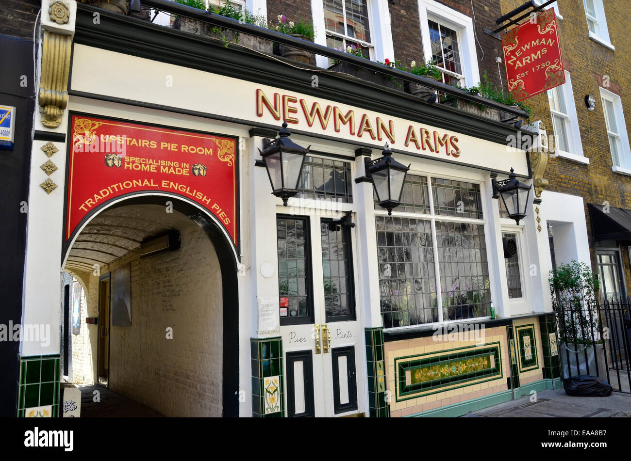 Newman Arms pub, Fitzrovia, London Stock Photo