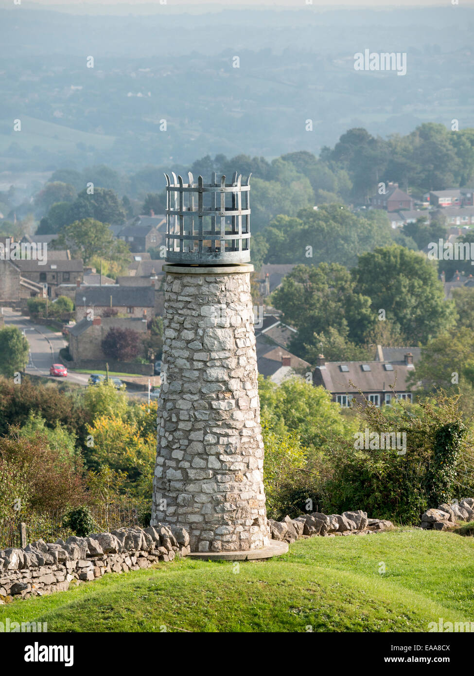 Bonfire beacon,Crich,derbyshire,UK Stock Photo