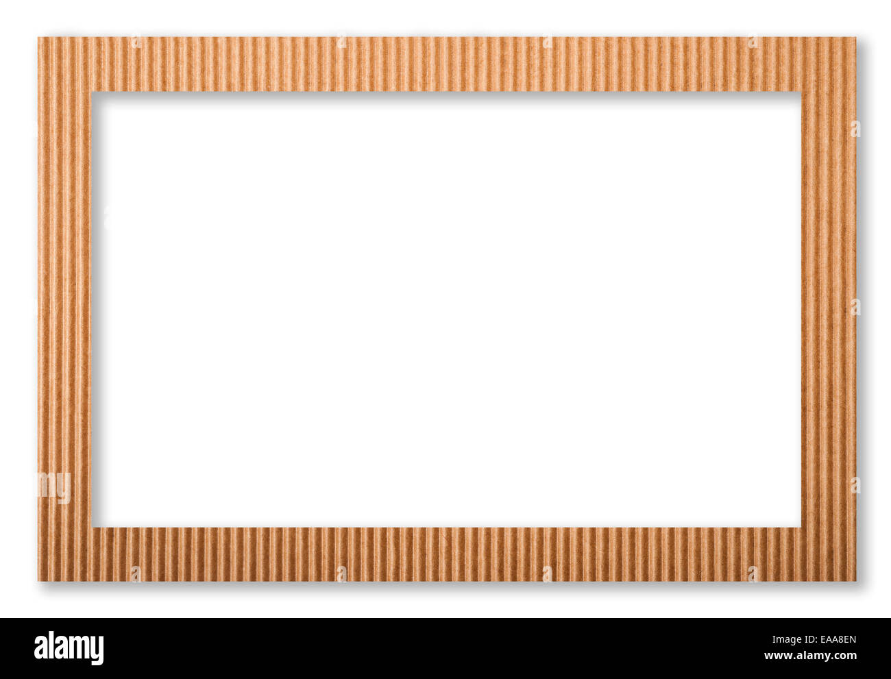 cardboard frame isolated on white Stock Photo Alamy