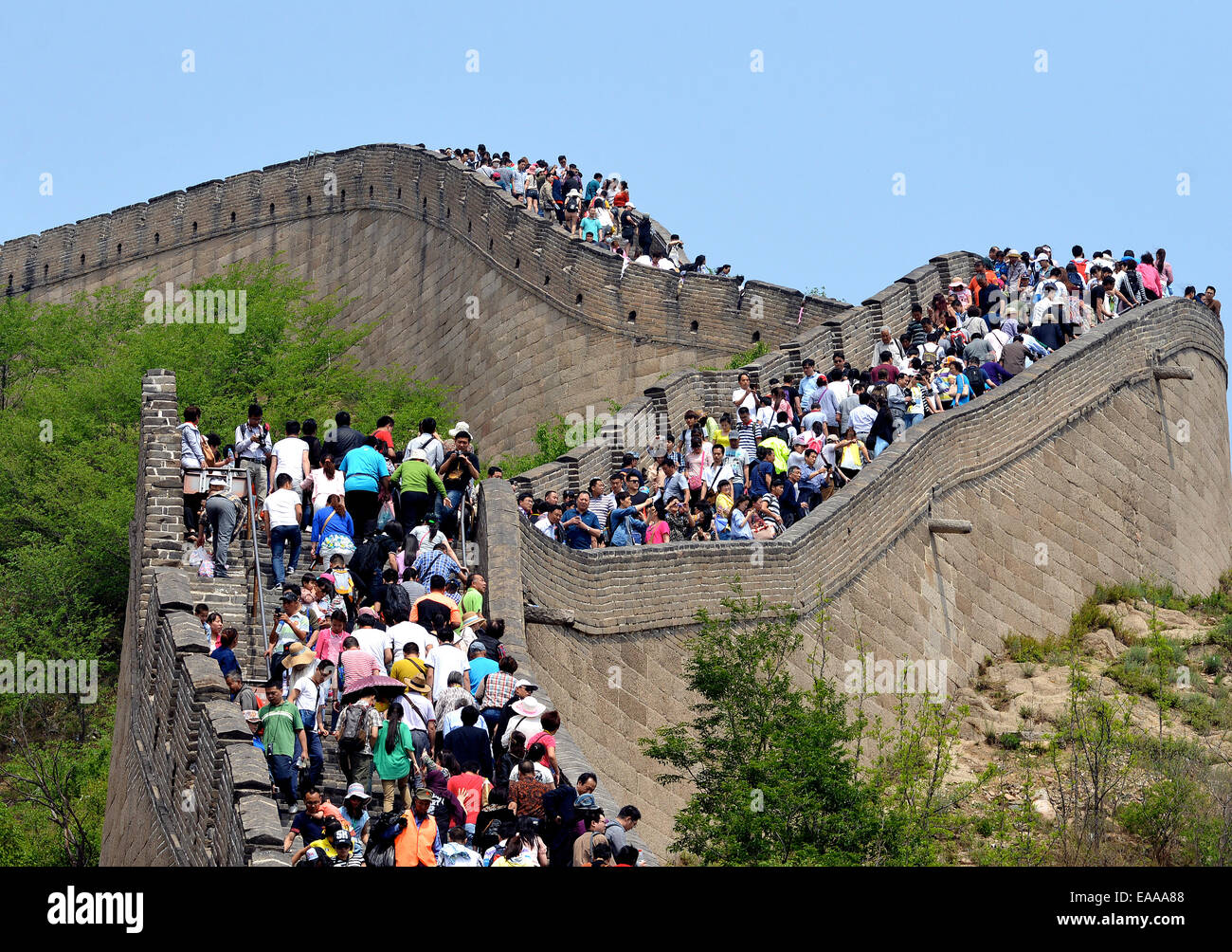 The great wall of China Badaling Stock Photo