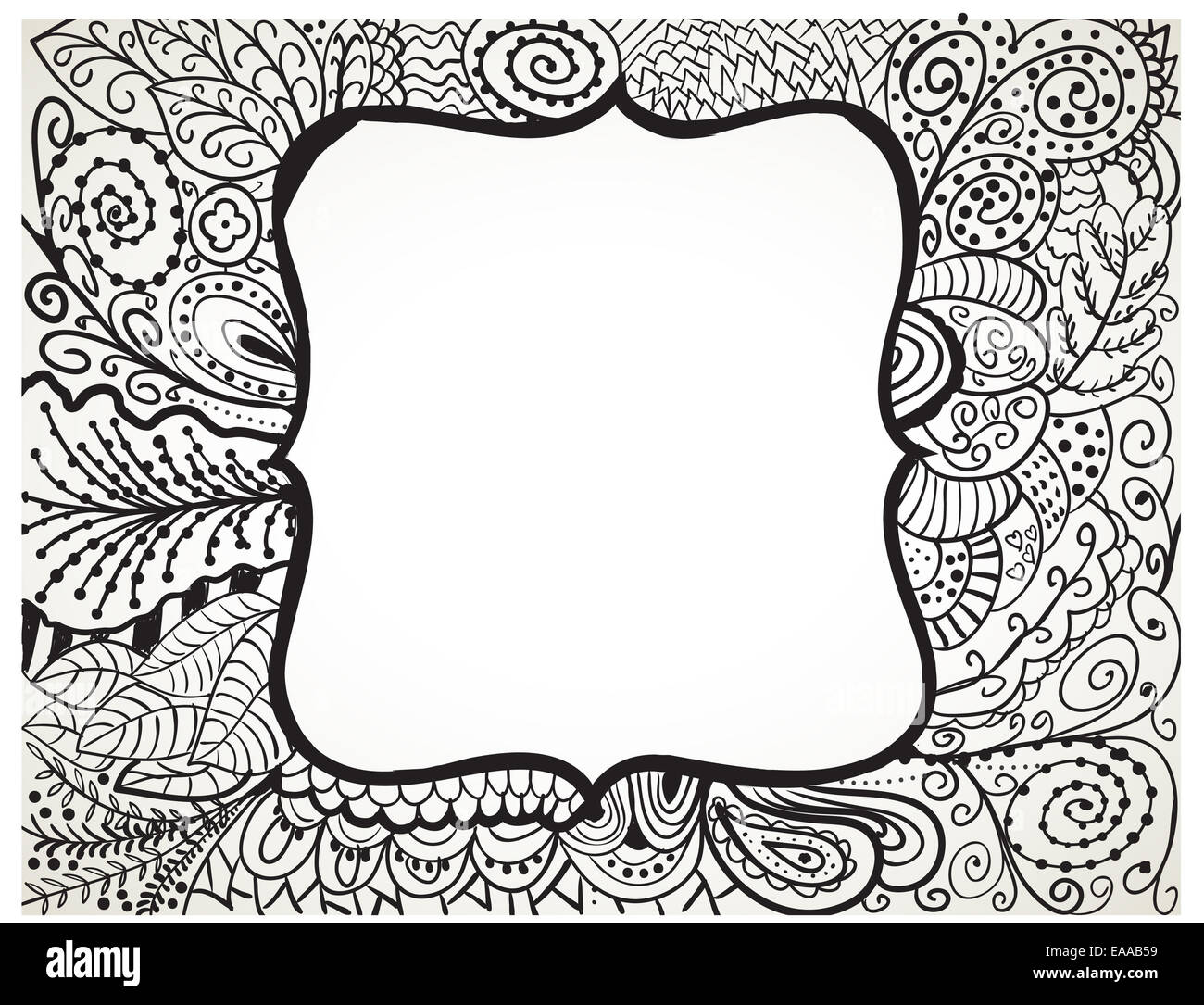 Box border outline drawing hi-res stock photography and images - Alamy