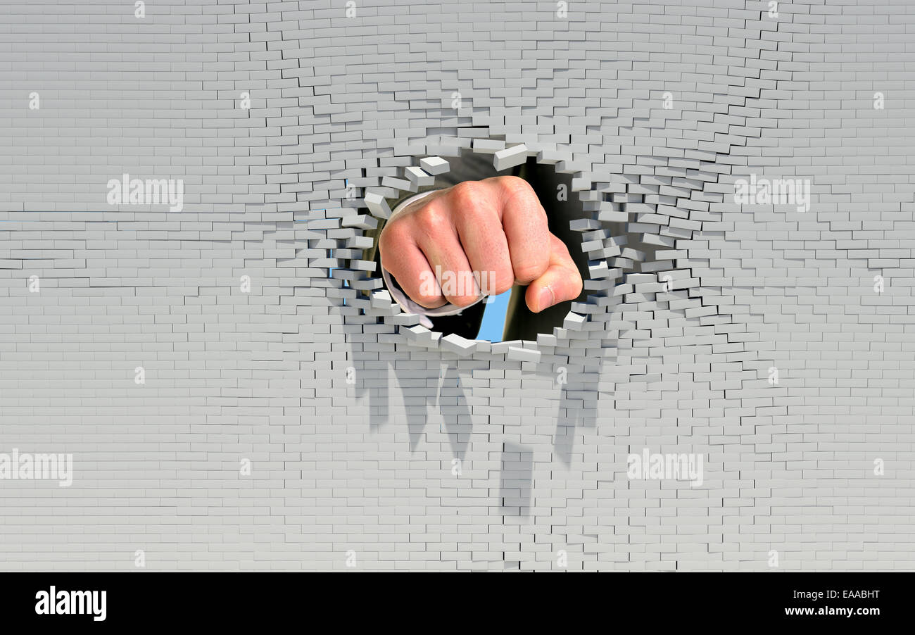Punch Through Brick Wall