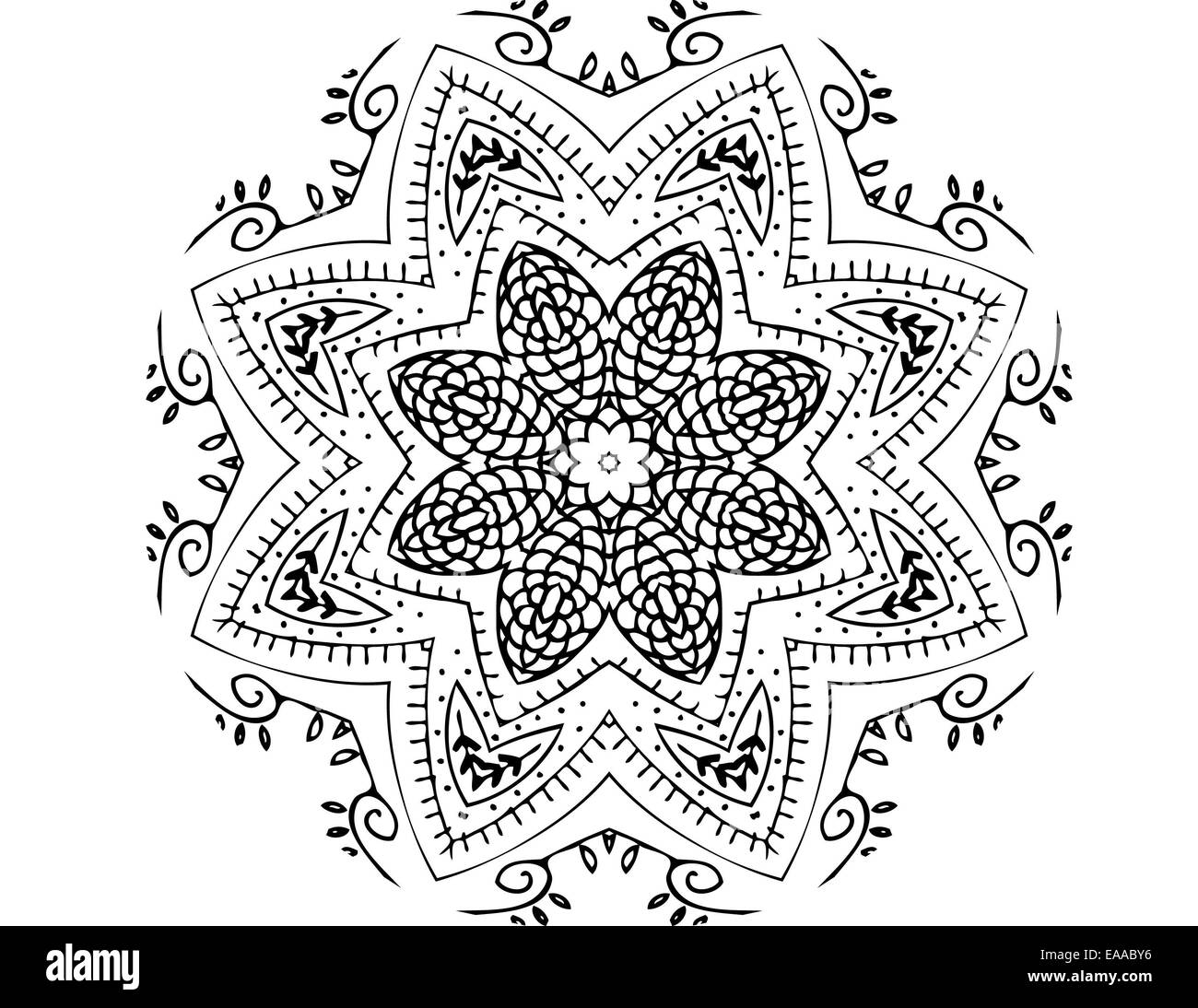 Abstract zentangle background Stock Photo Alamy