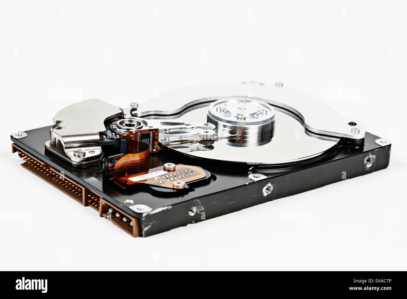 Computer Hard Drive Taken Closeup Stock Photo Alamy