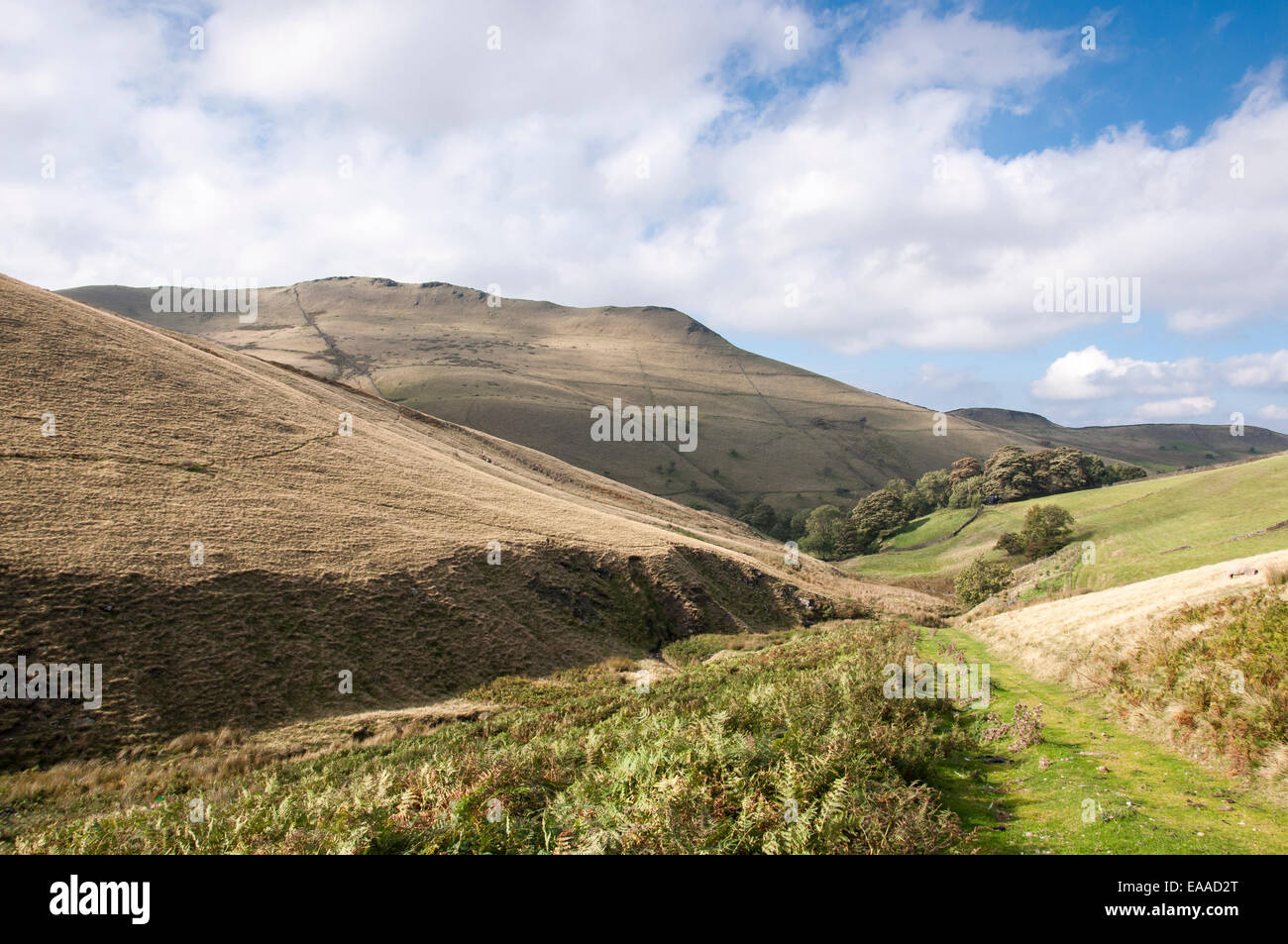 Landscape around South Head near Hayfield in the Peak District