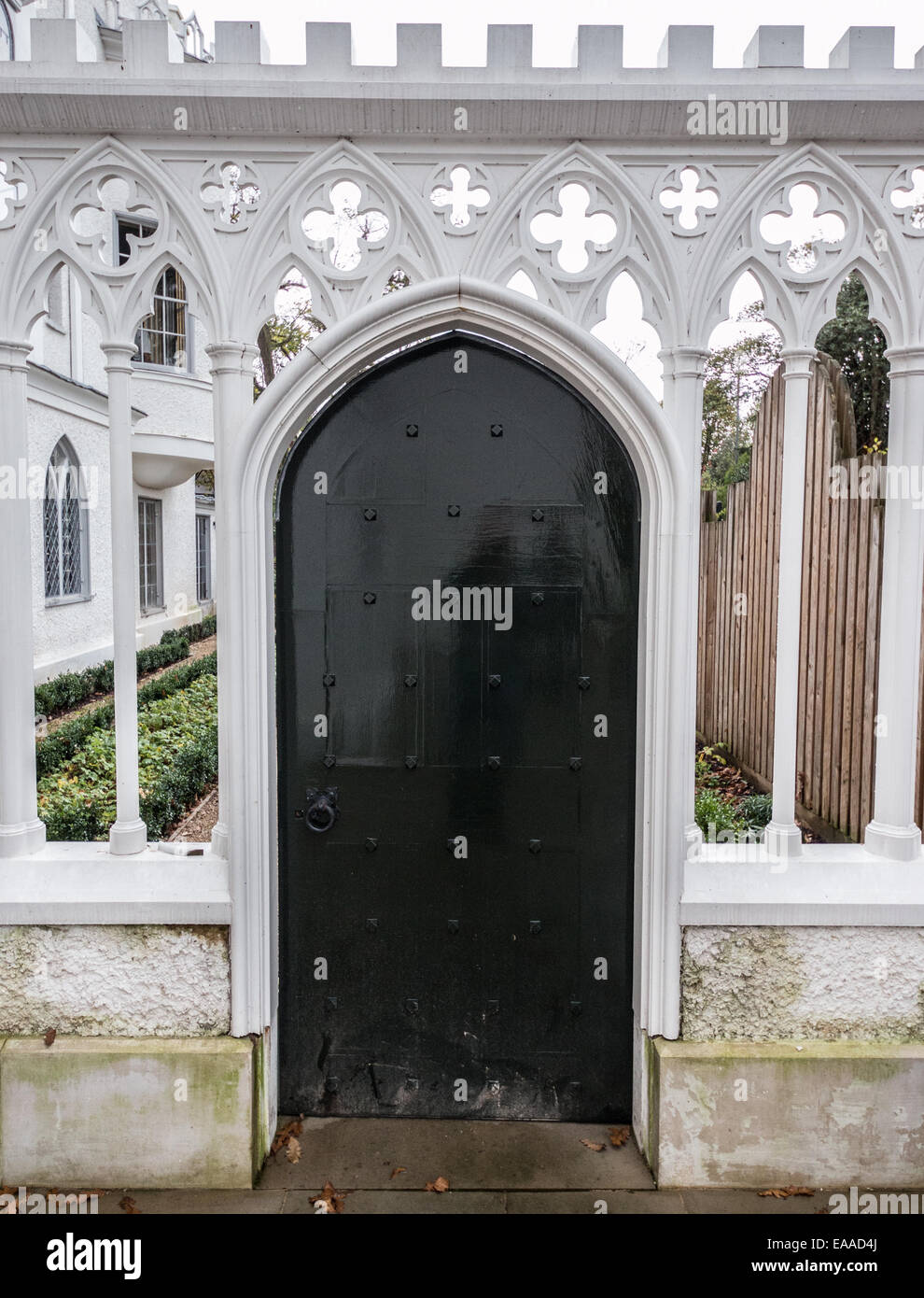 Strawberry Hill House near Twickenham Middlesex England. The villa was