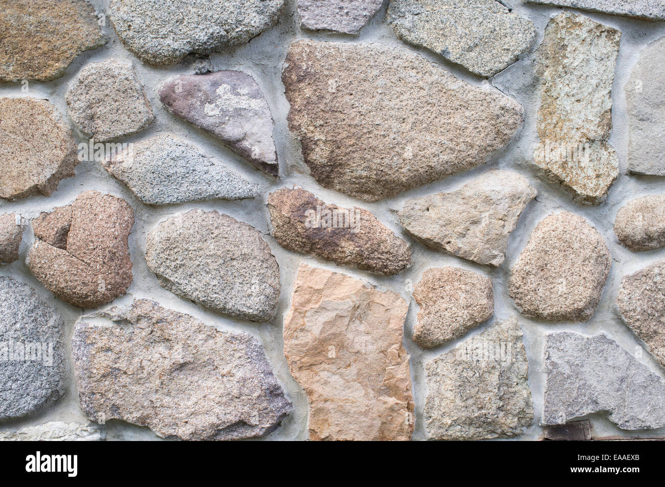 View of Pebble wall pattern Stock Photo - Alamy