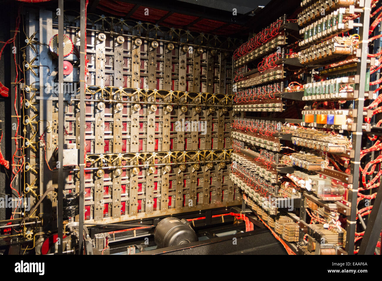 Rebuild Of Turing Bombe At Bletchley Park Used To Help Decipher Wwii German Enigma Machine Encrypted Secret Messages Stock Photo Alamy