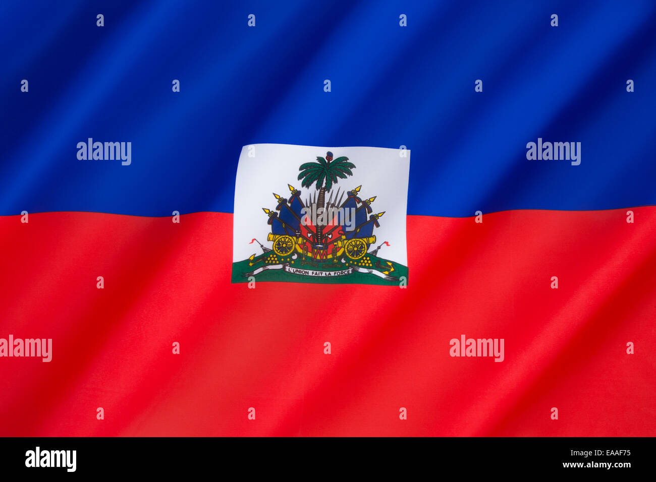 Flag of Haiti Stock Photo