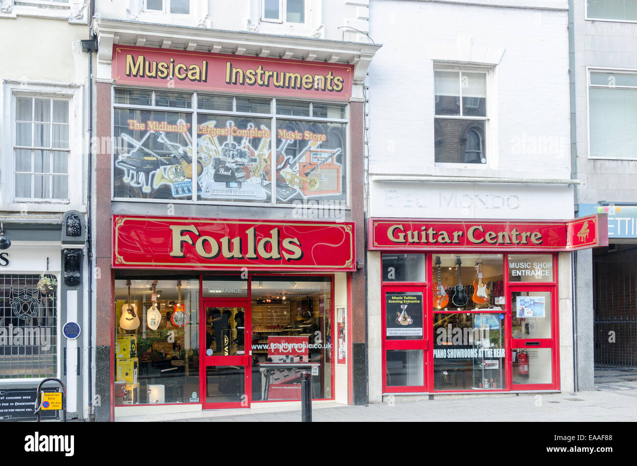 Frontage of Foulds Guitar Centre and Musical Instrument Shop in Iron