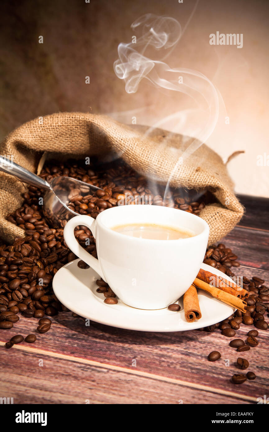 Coffee still life Stock Photo - Alamy