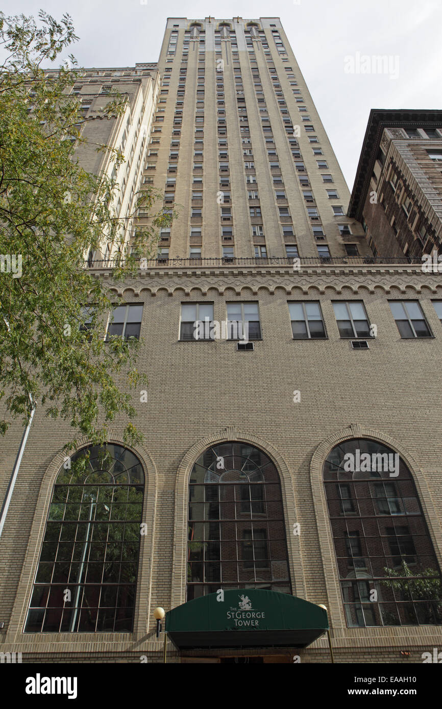 The Hotel St. Brooklyn Heights, Hicks Street facades Stock
