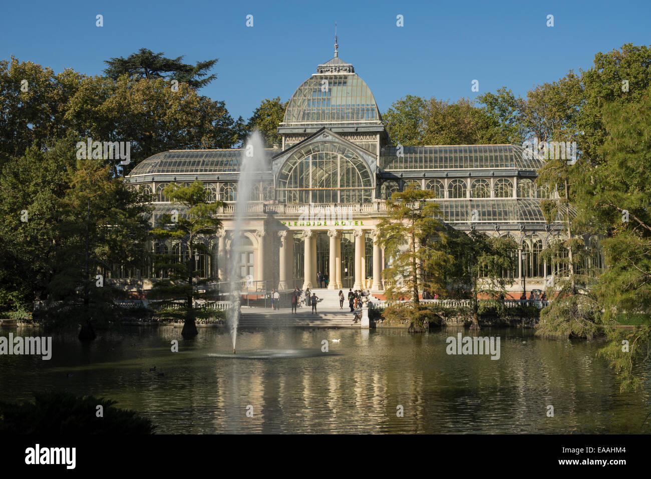 Palacio de Cristal, Retiro Park, Madrid Stock Photo