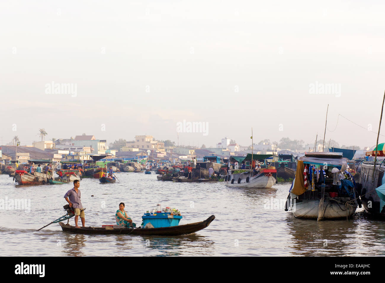 Floating market Can Tho, Mekong Delta, Vietnam Stock Photo Alamy