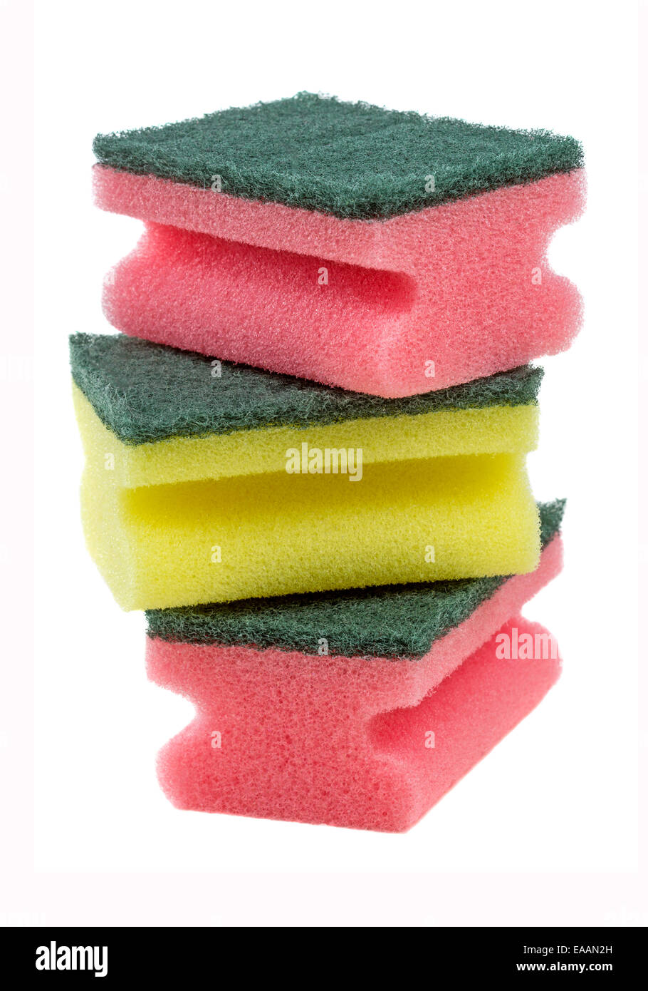 sponges group isolated on the white background Stock Photo