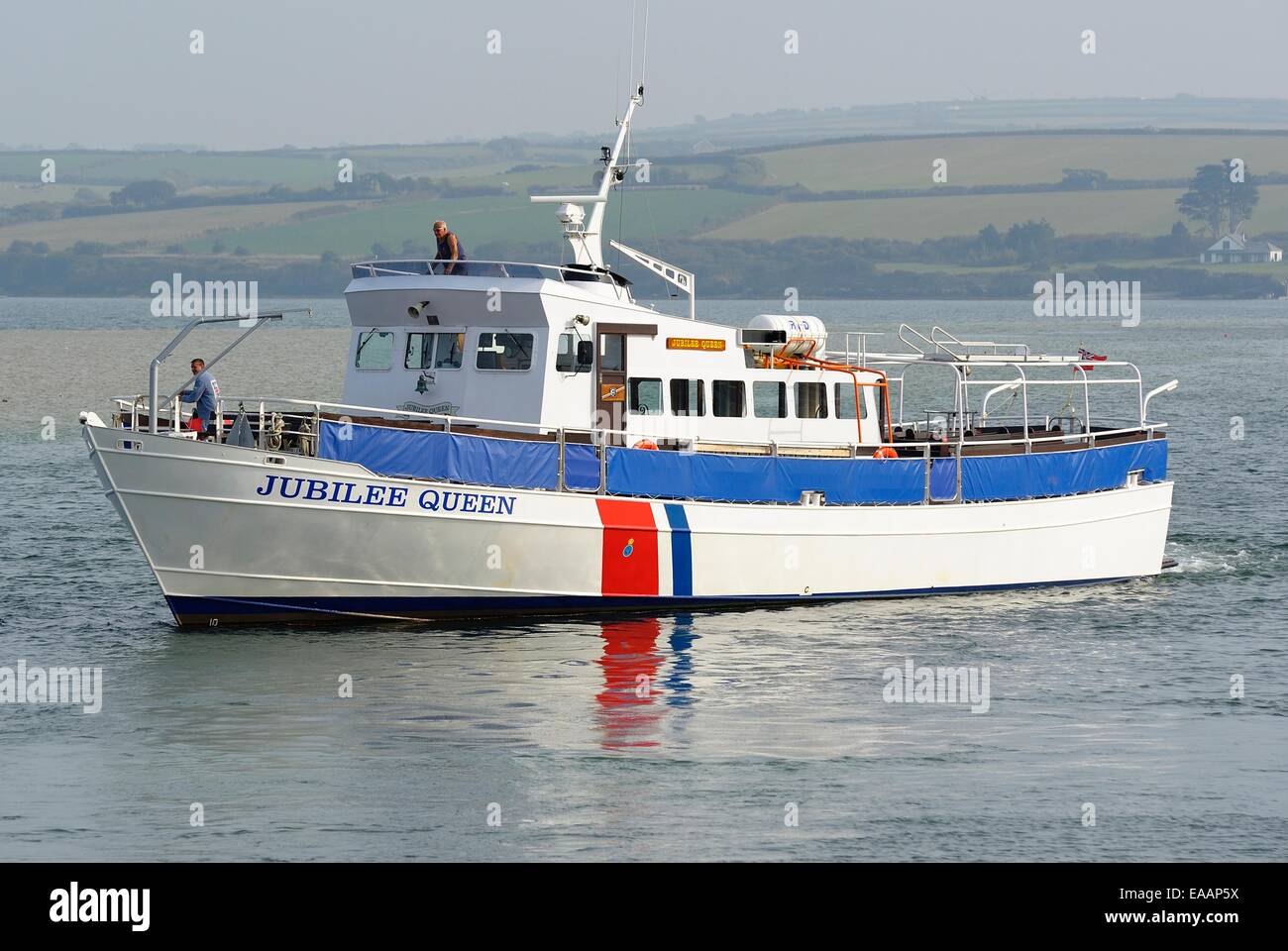 The Jubilee queen sea tour boat, Padstow Cornwall uk Stock Photo Alamy