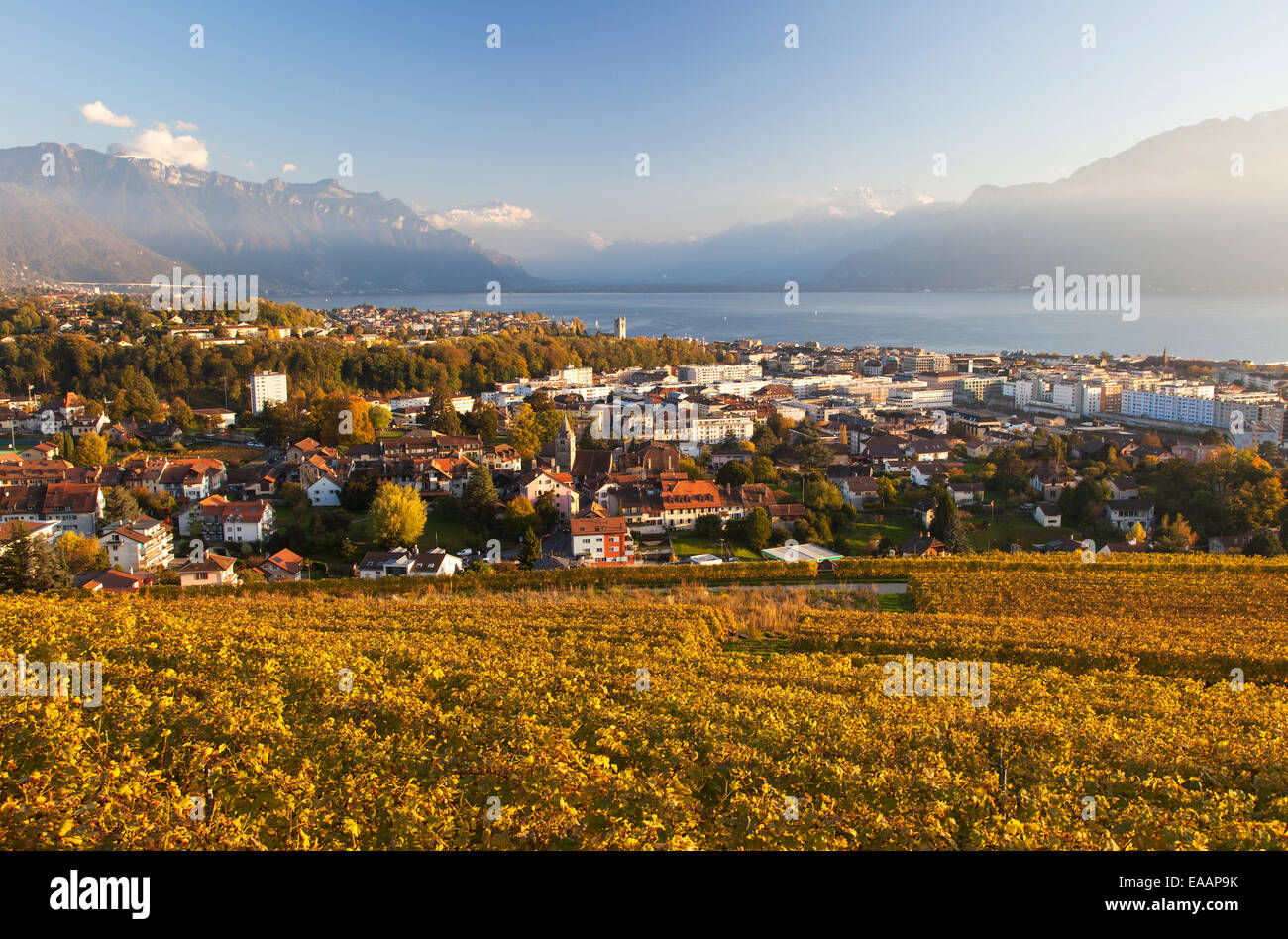The City of Vevey, Switzerland Stock Photo Alamy