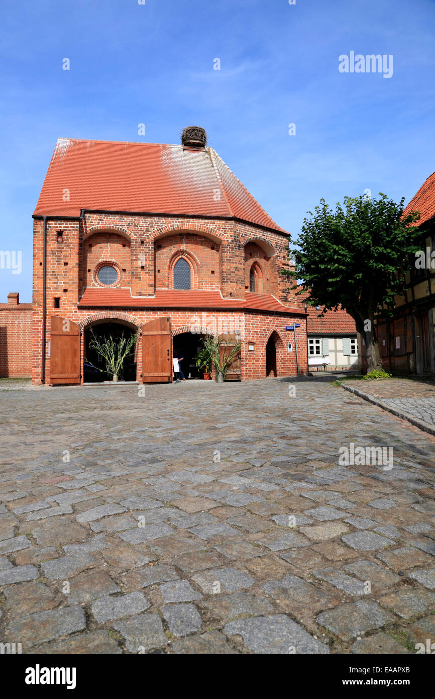 Salt Church,  hanseatic town Werben at river Elbe, Altmark, Sachsen-Anhalt, Germany, Europe Stock Photo