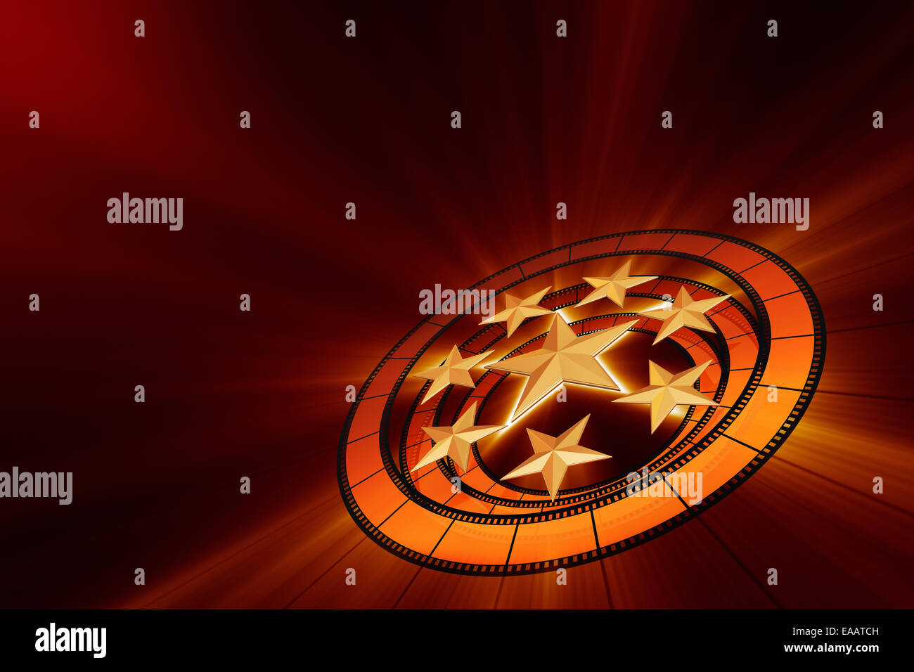 Constellation of movie stars Stock Photo