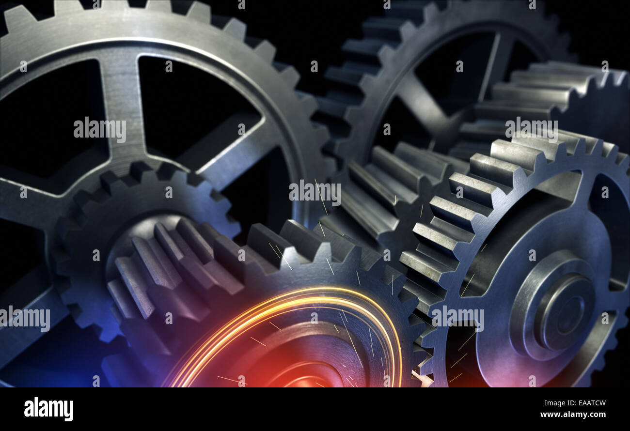 Gearbox or any other mechanism Stock Photo Alamy