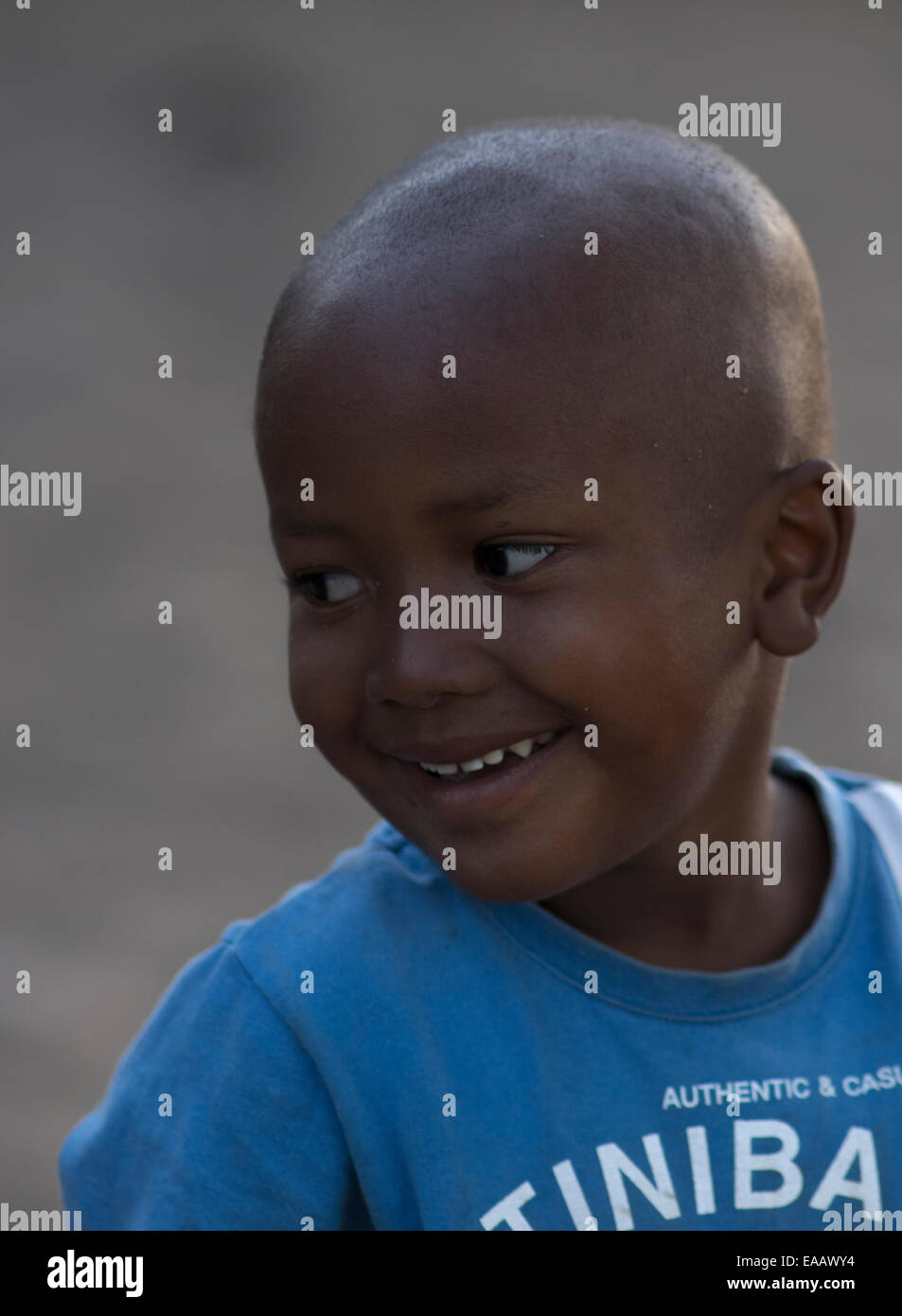 A smiling African child in Madagascar Stock Photo