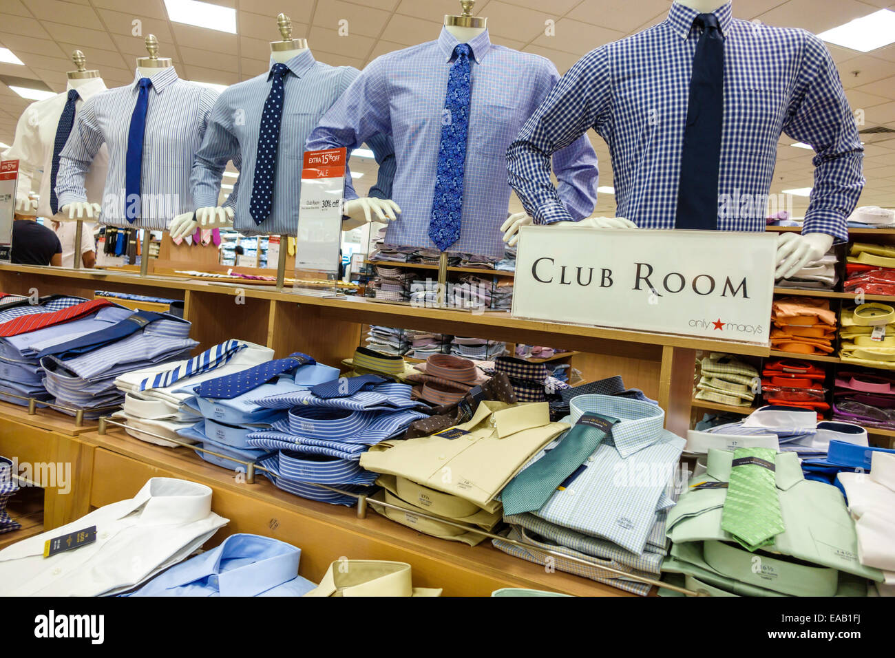 Miami Florida Macy&#39;s department store shopping inside sale display Stock Photo - Alamy