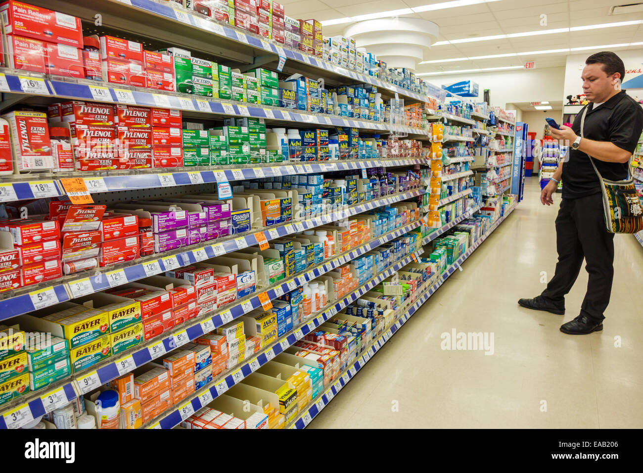 Miami Beach Florida Walgreens pharmacy drugstore sale OTC over the