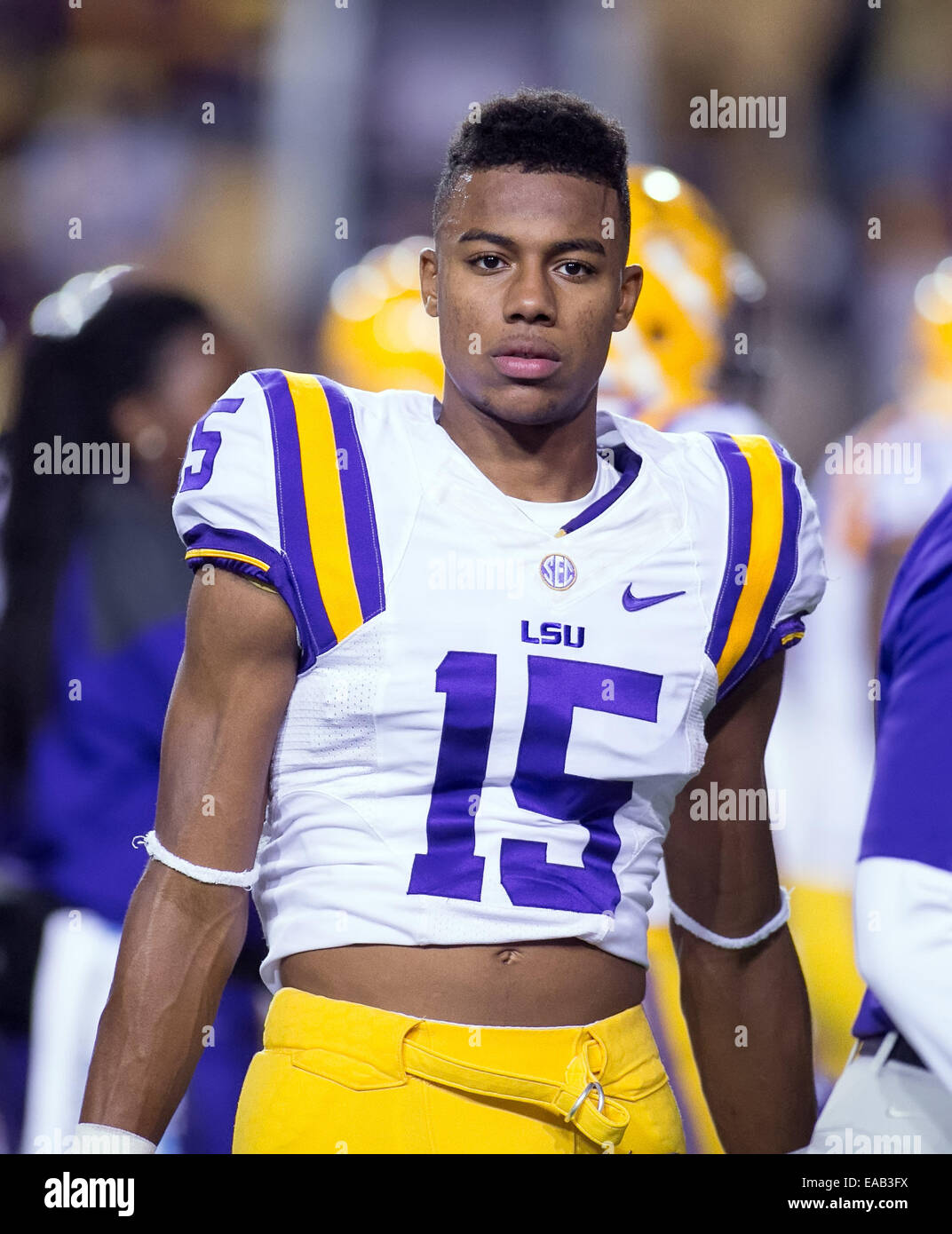 LSU Tigers wide receiver Malachi Dupre (15) during the game ...