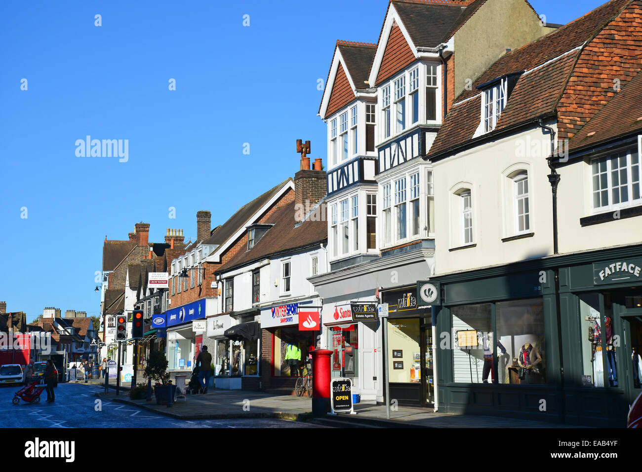 High Street, Reigate, Surrey, England, United Kingdom Stock Photo