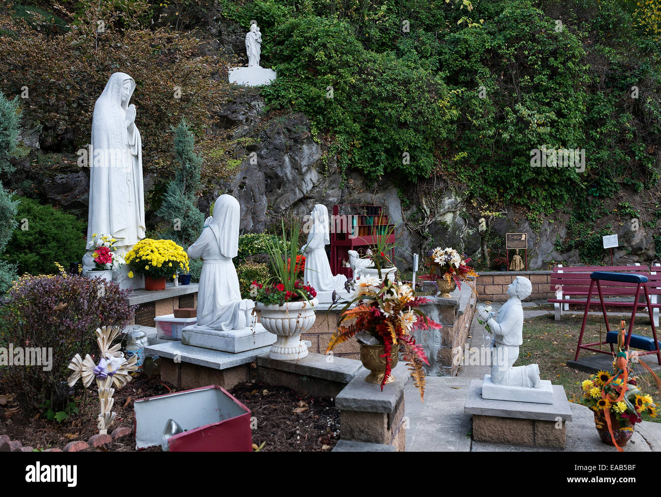 Fatima tribute Catholic shrine, Wilkes-Barre, Pennsylvania, USA Stock Photo