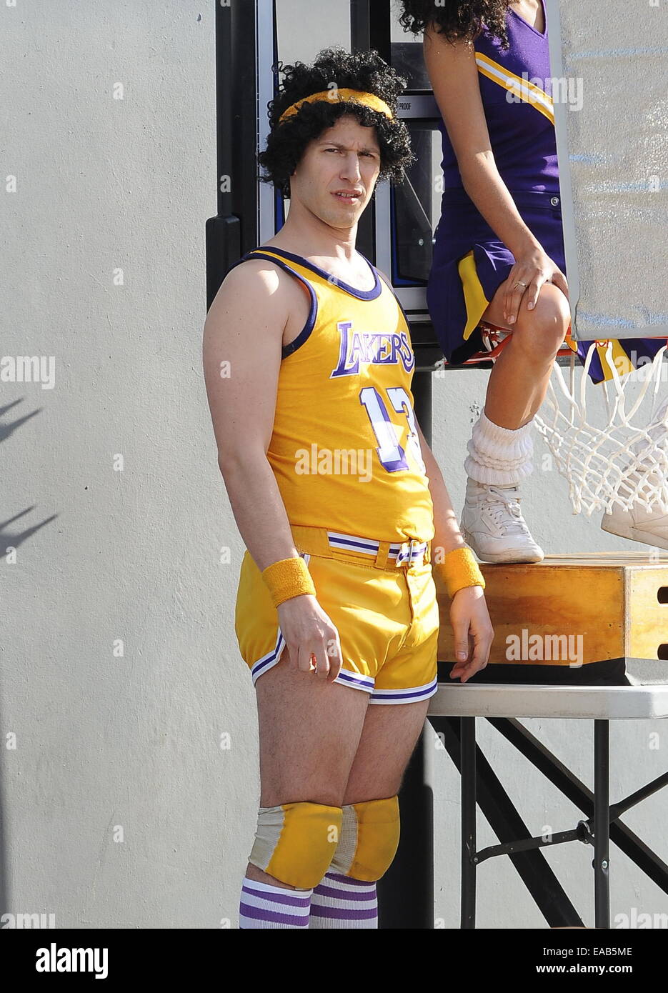 Andy Samberg reunites with Maya Rudolph to film a funny skit for the season finale of Saturday Night Live in downtown Los Angeles. The Brooklyn nine nine star wore a classic Wilt Andy Samberg reunites with Maya Rudolph to film a funny skit for the season finale of Saturday Night Live in downtown Los Angeles. The Brooklyn nine nine star wore a classic Wilt