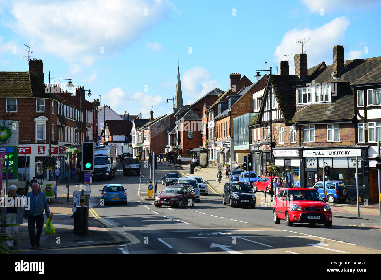 High Street, Dorking, Surrey, England, United Kingdom Stock Photo
